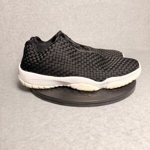 Jordan Future Low Mens Black White Woven Lifestyle Sneakers 718948-002 Size 12
